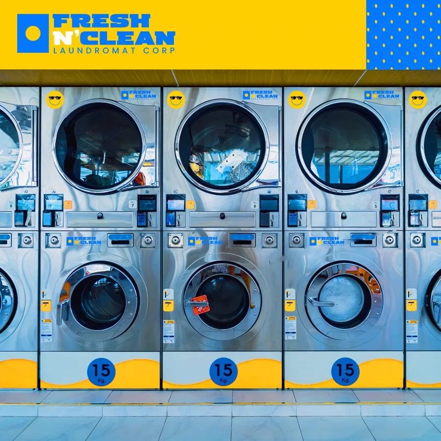 Clean washing machines ready to use